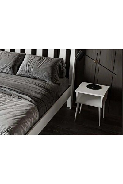 RENAZZO Shark Komodin MDF Beyaz