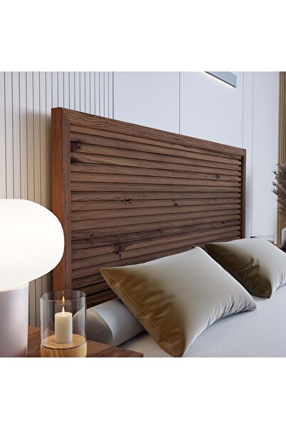 RENAZZO Alaz Model Ceviz Renk Ahşap Tek Başlık ( YTY )