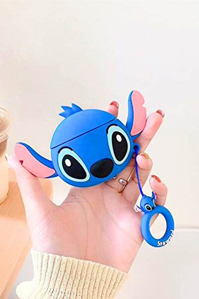 EWEC Pro 3. Nesil Uyumlu Stitch Figürlü Koruyucu Silikon Kulaklık Kılıfı
