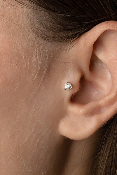 Safir Kuyumculuk Altın Tektaş Tragus Piercing