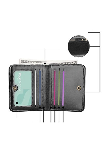 baellerry Vegan Leather Coin Compartment Mini Women's Wallet with Plenty of Card Holders
