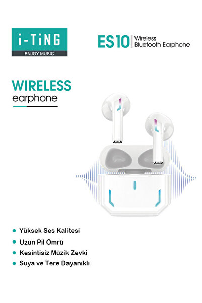 Xepette Jewelry İOS Android Tüm Telefonlarla Uyumlu Beyaz K3 Çipli %75 Güçlendirilmiş Batarya Bluetooth Kulaklık
