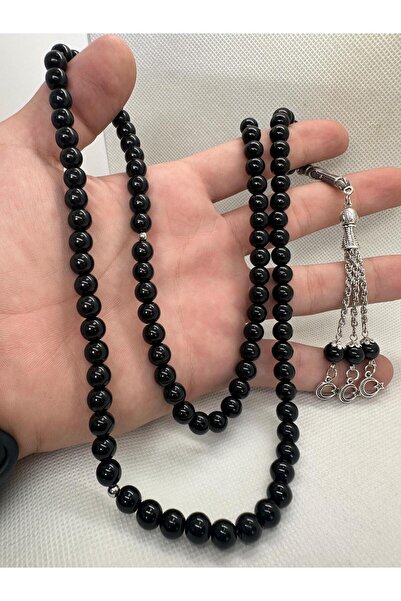 grsoyuncak سبحة صلاة من حجر العقيق الطبيعي 99 حبة بحجم 8 مم