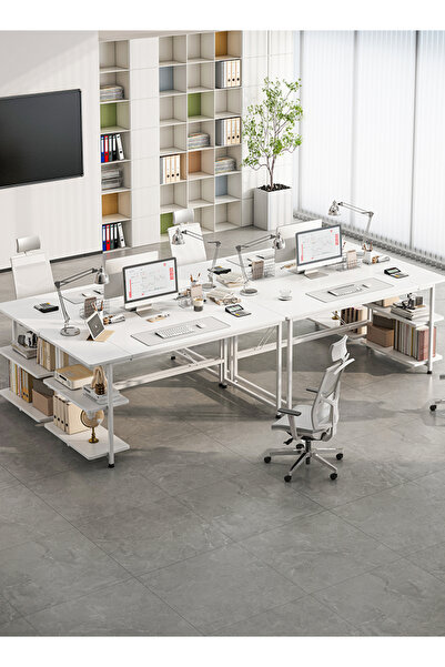 Bangiga 130cm Gaming Desk,Simple Computer Desk,Office Table with Storage,Study Desk for Home Office Desk