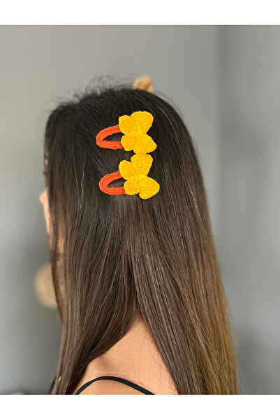 Gunessa Girl's Bow Amigurumi Handmade Snap Buckle Set