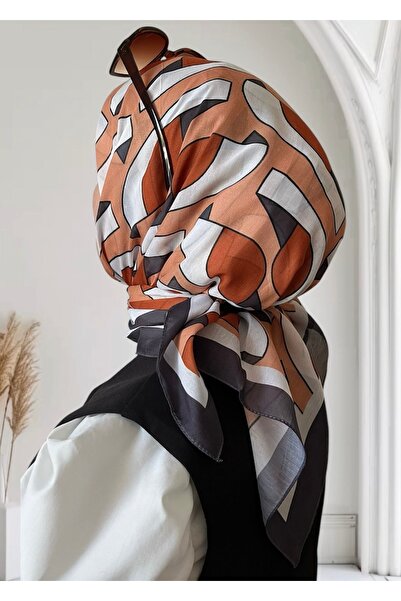 ESSLERA وشاح ناعم منقوش على شكل لغز حديث