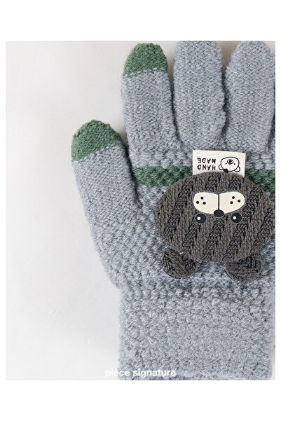 PIECE SIGNATURE 100% Acrylic Children's Gloves with Accessories (Age 3-6)