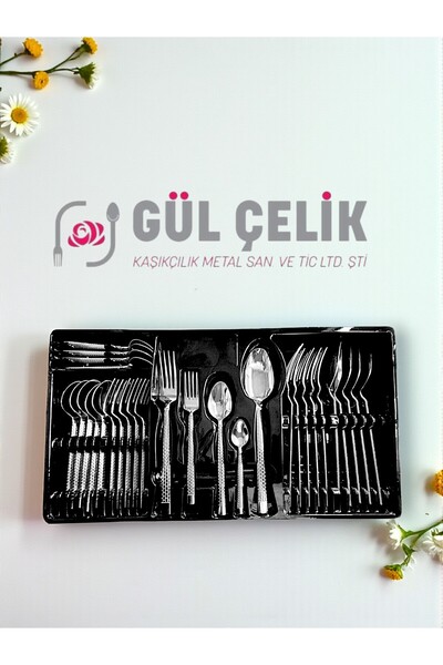 KAVEH 30 Piece Cutlery Set for 6 People Stone Model Boxed 18/0 Quality