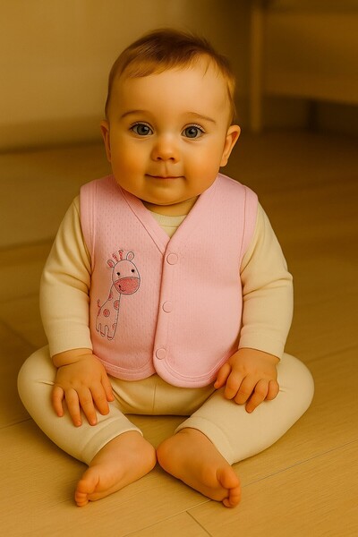 Kindo Baby Baby Boy And Girl Quilted Combed Cotton Anti-Sweat Vest 0/6 Months-6/12months-12/18 Months