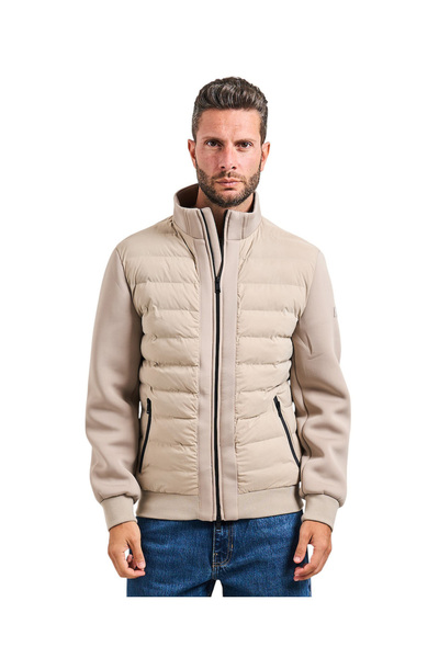 Guess Yan Kol Logolu Teknik Stretch Scuba Şişme Mont M4YL37WG9U2