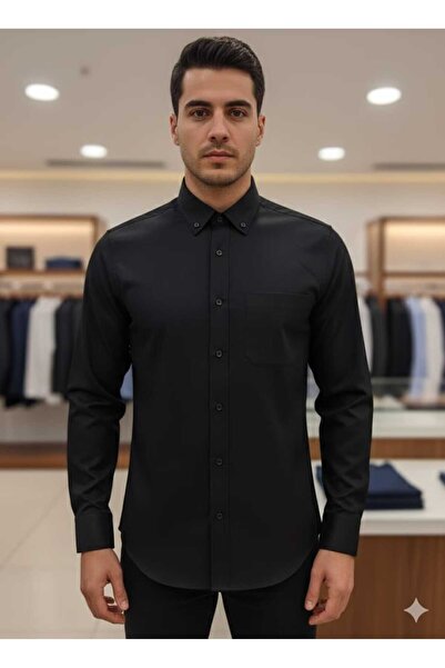 ADVANTE Daily 100% Cotton Larmed Classic Men's Shirt with Long Sleeve Pocket