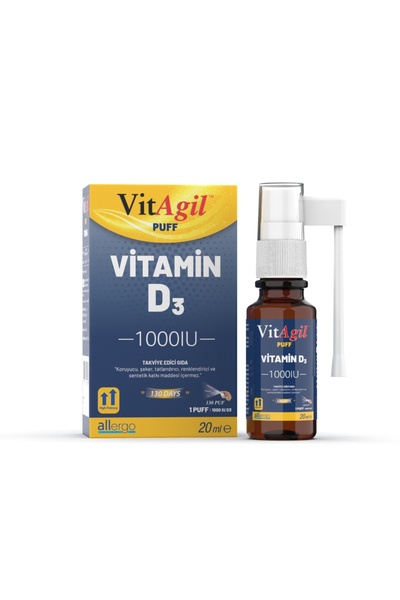 Vitagil Puff Vitamin D3 1000 IU - 20ml Sprey