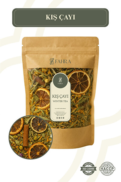 Fahra Kış Çayı 250g – Katkısız Doğal Bitki Karışımı | Soğuk Algınlığına Karşı | Zencefilli
