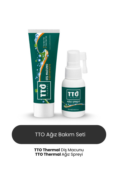 TTO Florürsüz Diş Macunu 75 gr - Ağız Spreyi Hediyeli ( Çay Ağacı Yağı / Tea Tree Oıl)