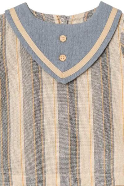 dinamik çocuk Baby Boy / Child Triangle Collar Suit Ham Keti Summer Fabric Bottom Top Evaluation by Month