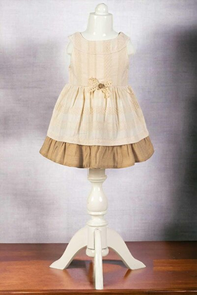 dinamik çocuk فستان صيفي للفتيات الصغيرات/الأطفال مصنوع من القطن بنسبة 100%