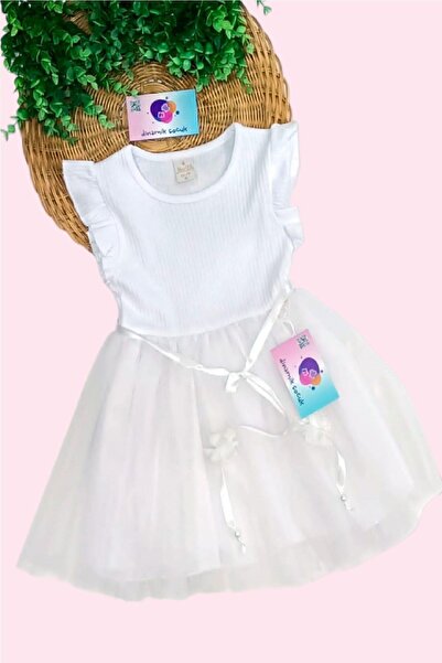 dinamik çocuk Kız Çocuk Tül Özel Gün Doğum Günü Günlük Prenses Elbise