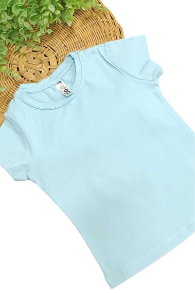 dinamik çocuk Дівчачий літній боді з коротким рукавом, еластичний, однотонний, без принта