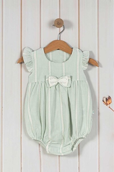 dinamik çocuk بادي قطن 100% مع تفاصيل فيونكة ومشابك للأطفال البنات وحديثي الو...