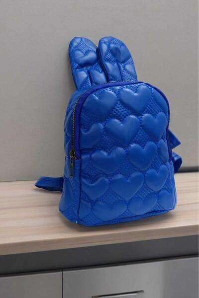 dinamik çocuk Girl's Bag - Rabbit Ear and Heart Detail, Nursery Size