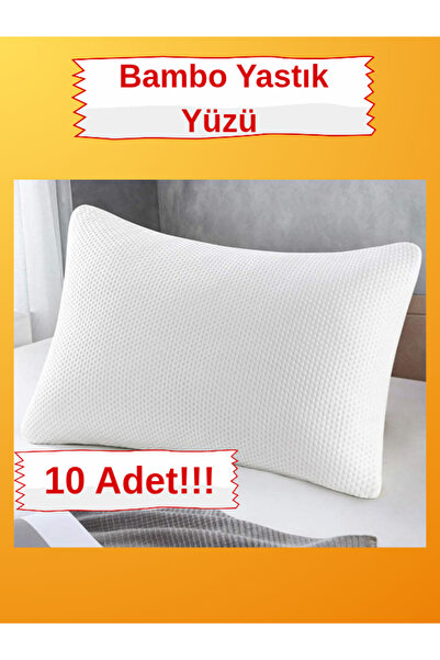 BİVA 10'lu Bambu yastık kılıfı yastık yüzü fermuarlı kılıfı yastık alezi
