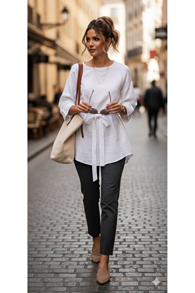 Mina Terzi&Butik Linen Tunic Lined