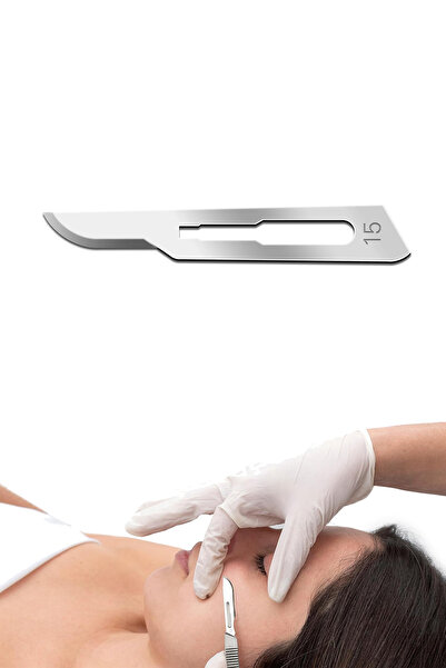 ATEL-SAN Bistüri Ucu No: 15 / Steril - Paslanmaz - 100 Adet/Paket