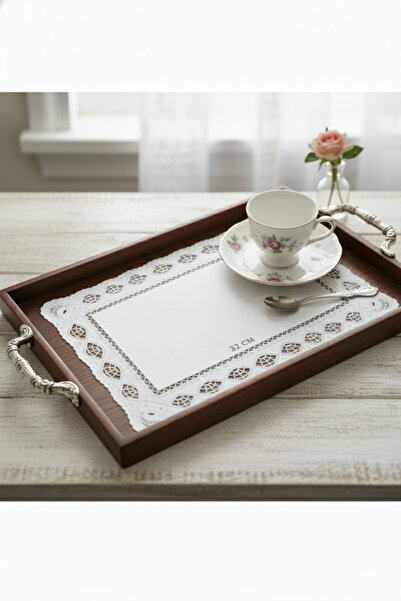Ta-Fu Global Tepsi Için Dantelli Kağıt 32 x 45 (-100 Lü-)