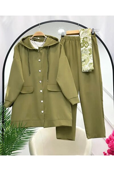 modasindoma kadın çıt çıt kapamalı eşofman takımı
