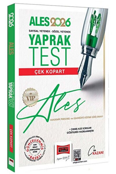 Yargı Yayınları 2026 Ales Vıp Sayısal-sözel Yetenek Çek Kopart Yaprak Test