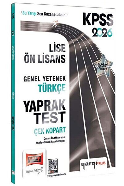 Yargı Yayınları 2026 Kpss Lise-ön Lisans Genel Yetenek Türkçe Çek Kopart Yapr...