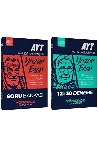Yönerge Yayınları 2026 YKS AYT Türk Dili ve Edebiyatı Yazar Eser Soru + 12 De...