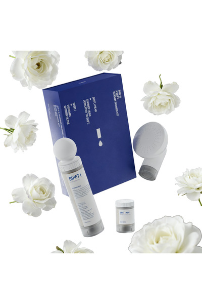 SHIFT مجموعة فلاتر، الطبعة الأولى، فلتر رأس دش محمول للشعر والبشرة - 3 قطع