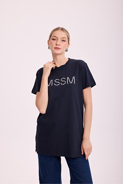 Missemramiss 4877 Mssm Πέτρινο Μπλουζάκι