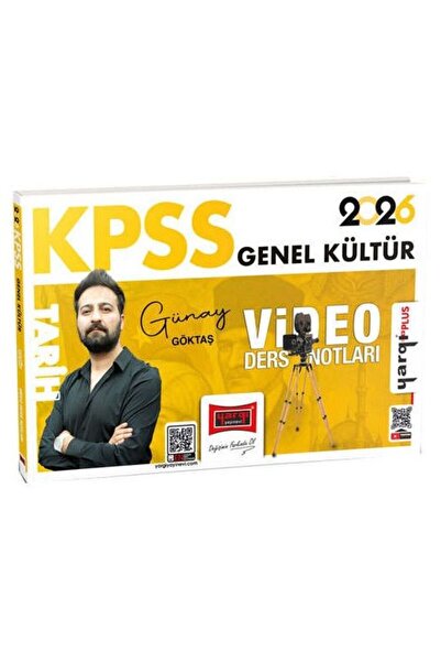 Yargı Yayınları Yargı 2026 KPSS Tarih Video Ders Notları - Günay Göktaş