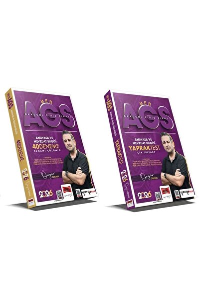 Yargı Yayınları Yargı 2026 MEB-AGS Anayasa ve Mevzuat Bilgisi 40 Deneme + Yap...