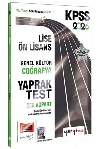 Yargı Yayınları Yargı 2026 KPSS Lise Ön Lisans Coğrafya Yaprak Test