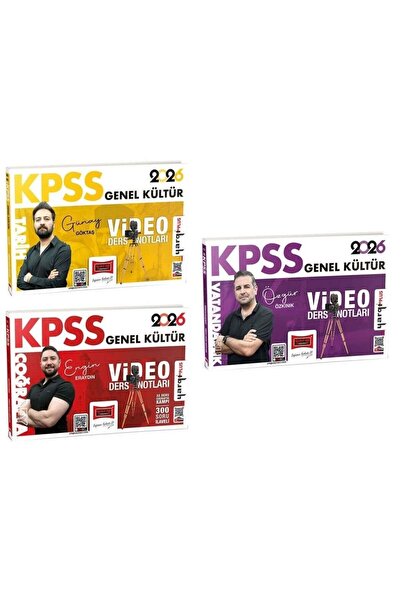 Yargı Yayınları Yargı 2026 KPSS Tarih + Coğrafya + Vatandaşlık Video Ders Not...