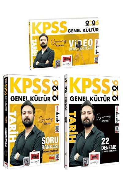 Yargı Yayınları Yargı 2026 KPSS Tarih Video Ders Notları + Soru Bankası + 22 ...