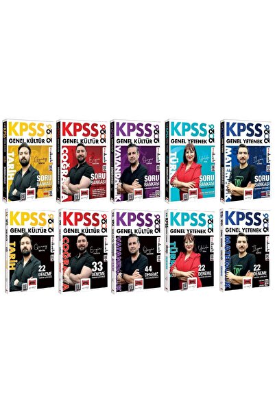 Yargı Yayınları Yargı 2026 KPSS Genel Yetenek Genel Kültür Soru Bankası + 143...