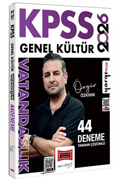 Yargı Yayınları Yargı 2026 KPSS Vatandaşlık 44 Deneme Çözümlü - Özgür Özkınık