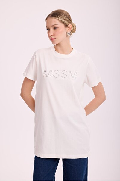 Missemramiss 4877 Mssm Πέτρινο Μπλουζάκι