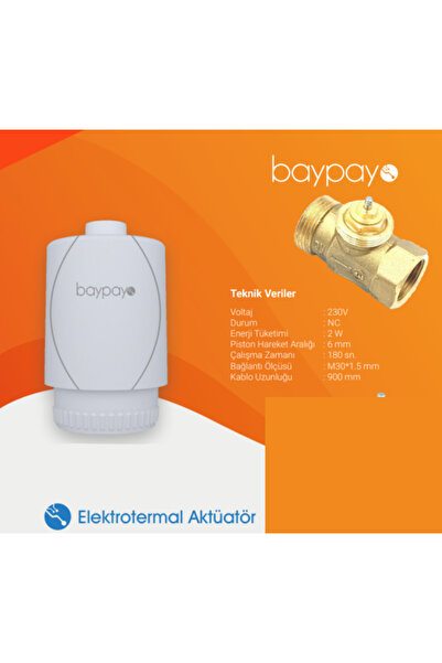 BAYPAYO Yerden Isıtma İçin İki Yollu Motorlu Vana Ve Gövdesi 1 Takım Dn20