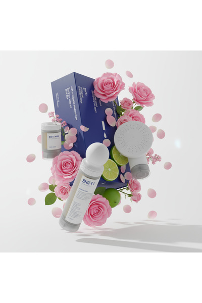 SHIFT مجموعة فلتر رأس الدش المحمول الإصدار الأول للمسافرين مع كبسولات بلوسوم ...