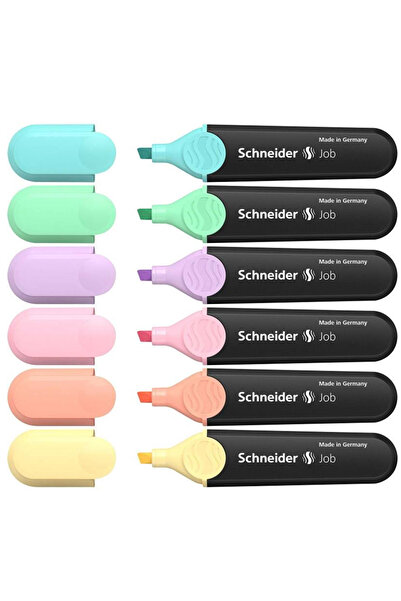SCHNEIDER Highlighter Job Pastel 6 Pieces115097