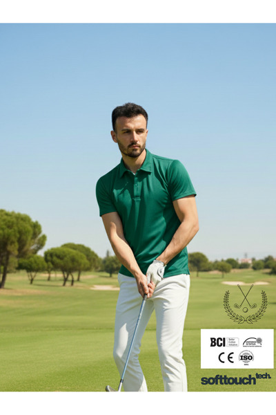 blck & premium Blck Sports Series 3-Button Polo Neck Golf T-Shirt