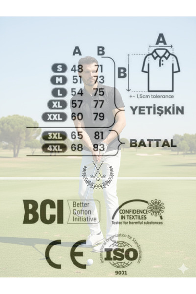 blck & premium Blck Sports Series 3-Button Polo Neck Golf T-Shirt