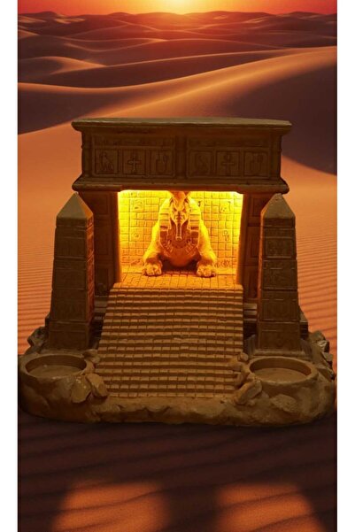 CURCUNA HEDİYELİK Antik Mısır Serisi Sphinx'in Gizemli Tapınağı Işıklı Geriak...