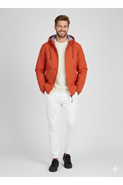 Jack & Jones Jorcamper Erkek Günlük Ceket 12238877-BURNT-OCHRE Turuncu