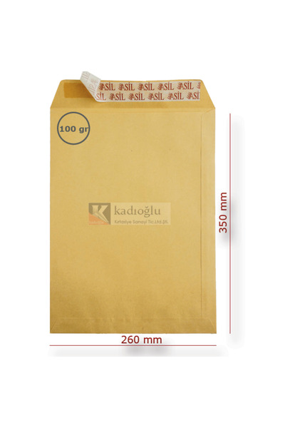 ASİL DOĞAN Пакет-конверт (250 шт.) з силіконовою формулою 26x35 100 ГР AS-0864